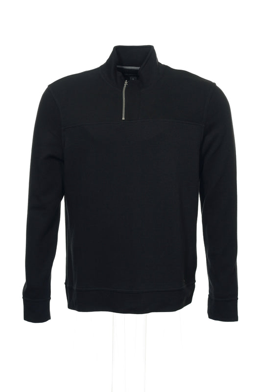 INC International Concepts Men's Black Half Zip Sweatshirt