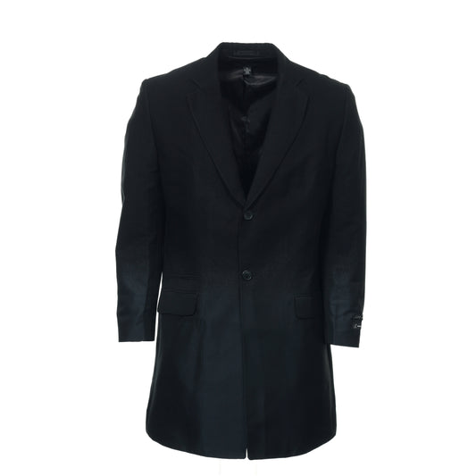 INC International Concepts Mens Black Gradient Ombre Trench Coat