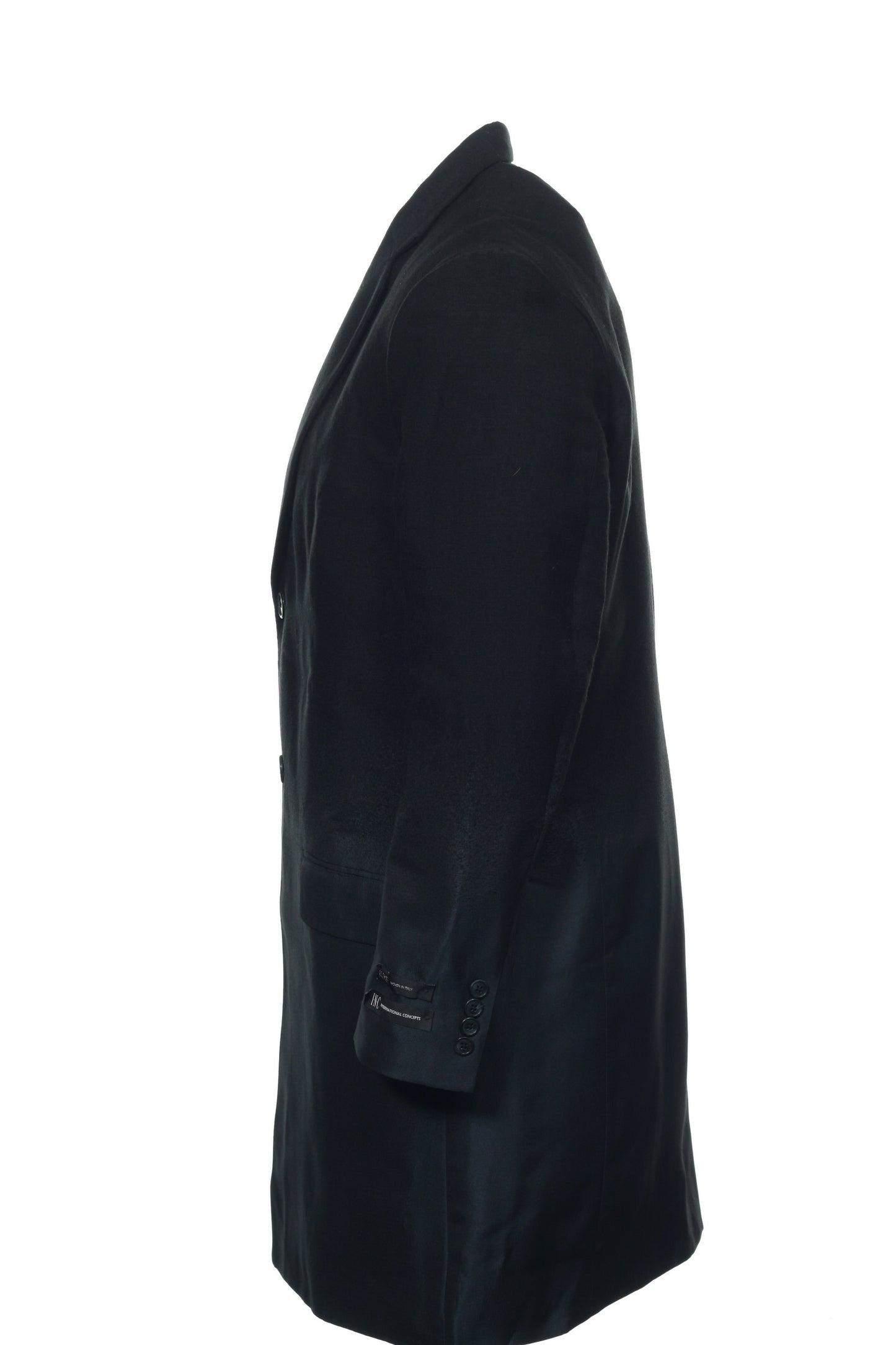 INC International Concepts Mens Black Gradient Ombre Trench Coat