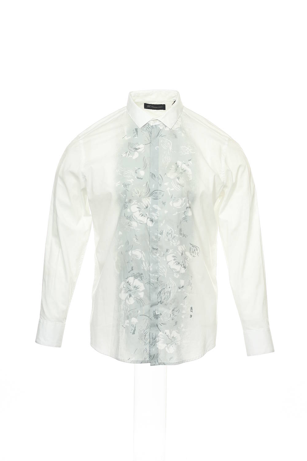 INC International Concepts Men's White Hawaiian Button Down Shirt