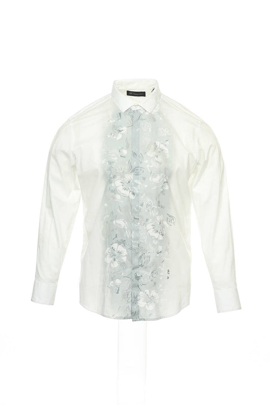 INC International Concepts Men's White Hawaiian Button Down Shirt