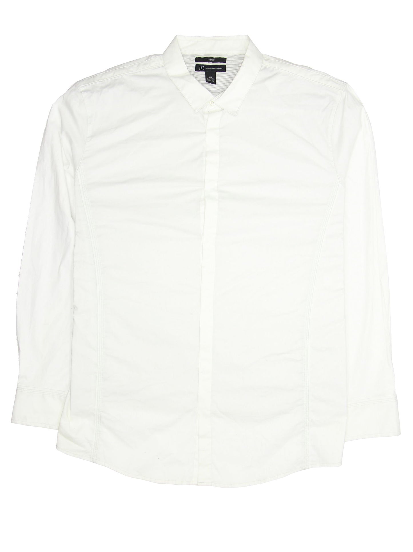 INC International Concepts Mens White Button Down Shirt