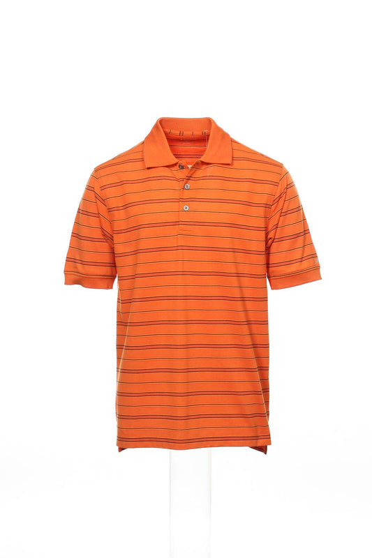 Izod 'Perform X' Men's Orange Striped Polo Shirt