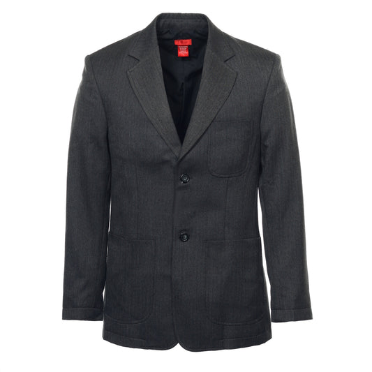 IZOD Mens Charcoal Herringbone 2 Button Sport Coat Jacket