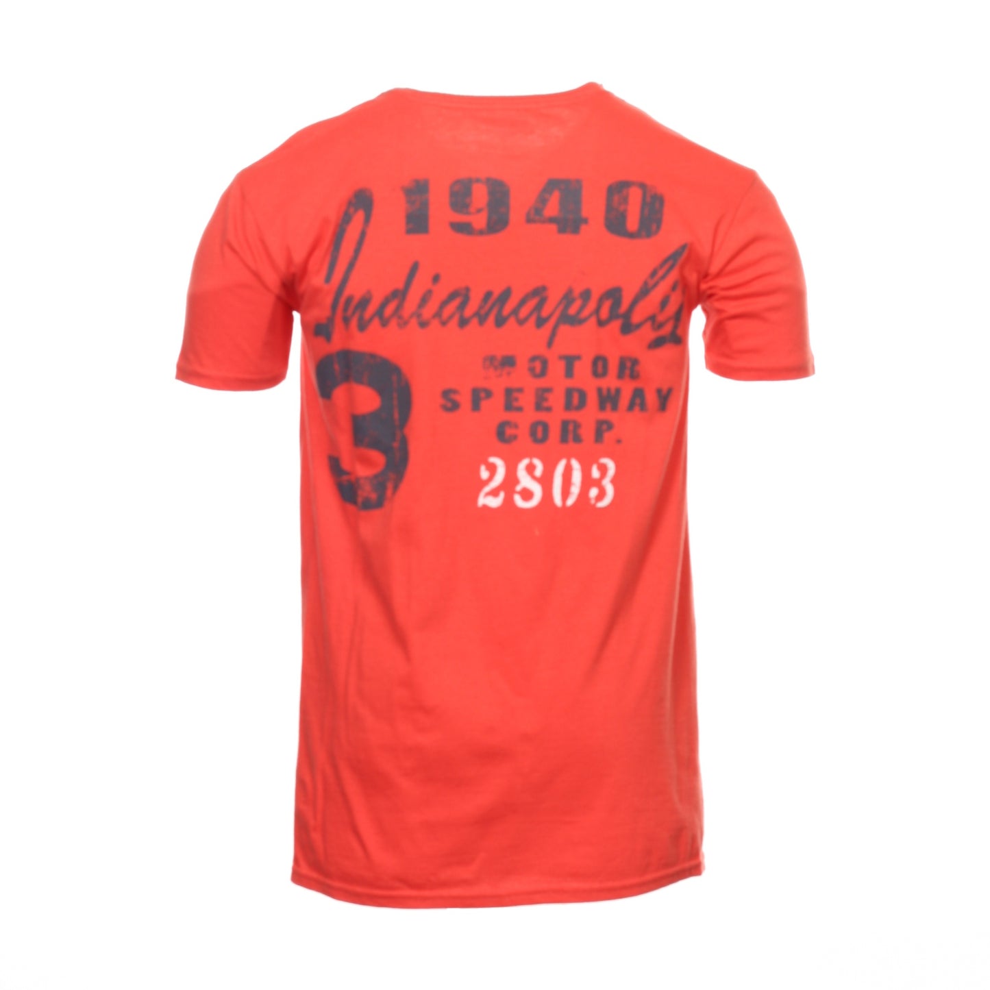 Izod Mens Orange Vintage Indianapolis Motor Speedway Crewneck T-Shirt