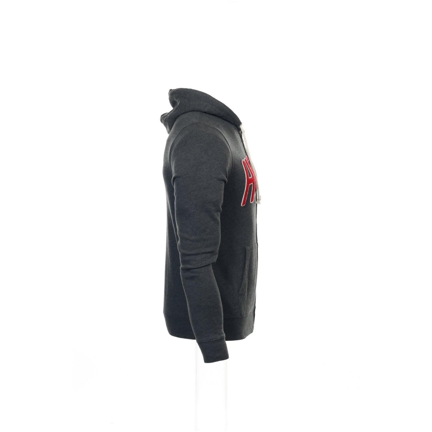Junk Food Mens Gray Heather NBA Miami Heat Full Zip Hoodie Sweatshirt