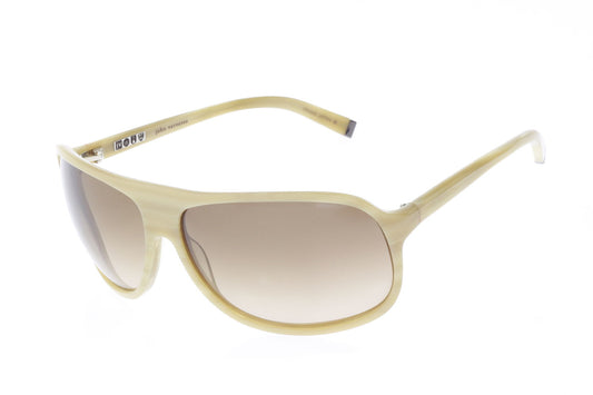 John Varvatos | V701 Cream Horn | Brown Gradient Lenses | Cream Horn Frames | Rectangle Sunglasses