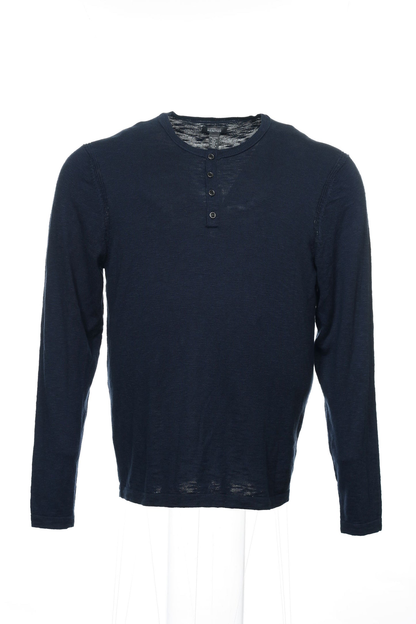 Kenneth Cole Reaction Men's Blue Heather Henley Sweater