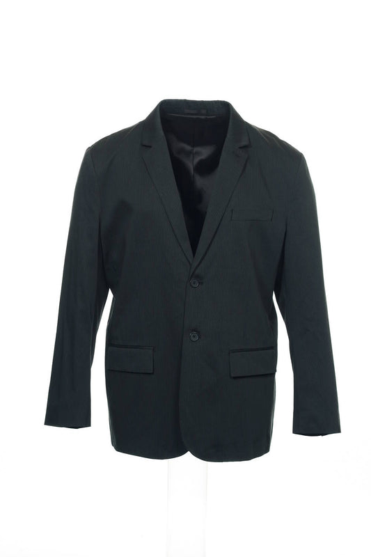 Kenneth Cole New York Mens Black Combo Pinstripe Blazer