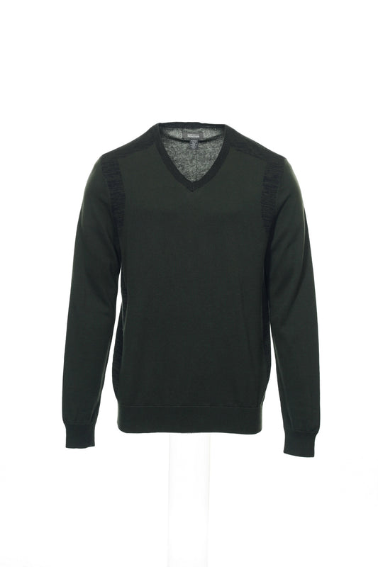 REACTION by Kenneth Cole Men's Green Heather V-Neck Sweater