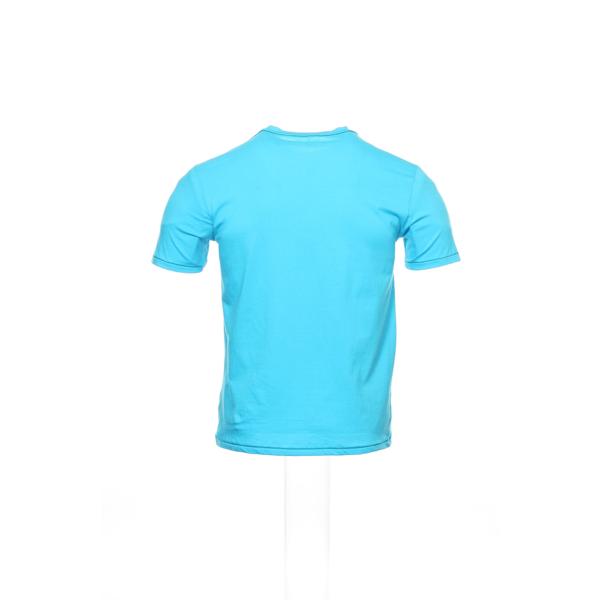 Kenneth Cole Reaction Mens Turquoise Cotton We Connect Crewneck T-Shirt