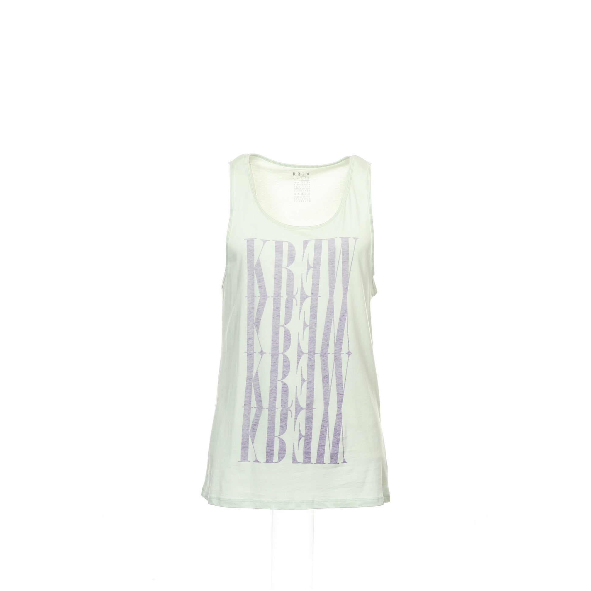 KR3W Reflec Mens Blue/Green Heather Cotton Graphic Tank Top