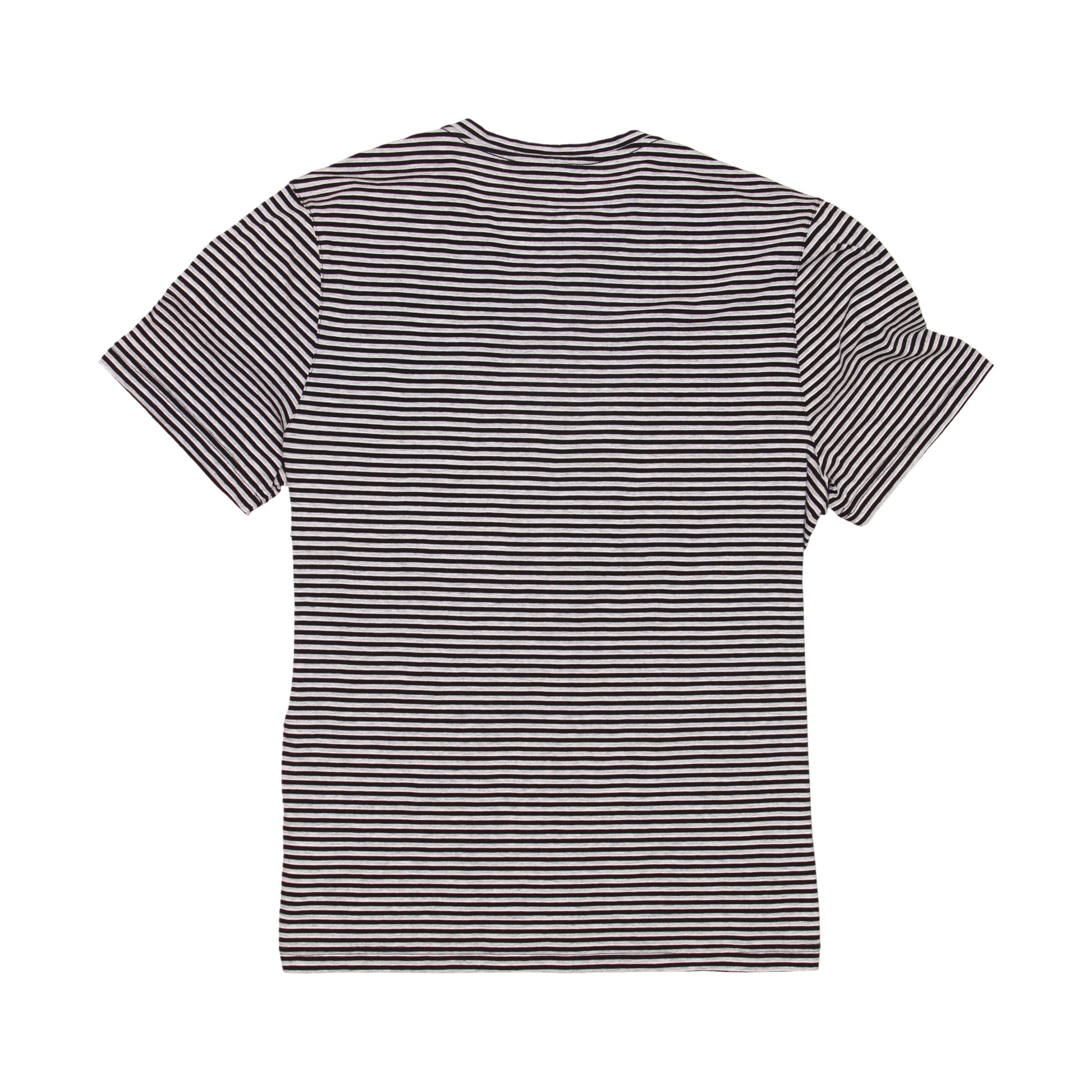 Michael Kors Men's Black Striped Short Sleeve Crew Neck T-Shirt