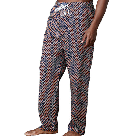 Polo Ralph Lauren Mens Navy/Orange Lightweight Pajama Pants