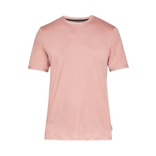 Ted Baker 'Dusky' Mens Pink Piktt Cotton Crewneck T-Shirt