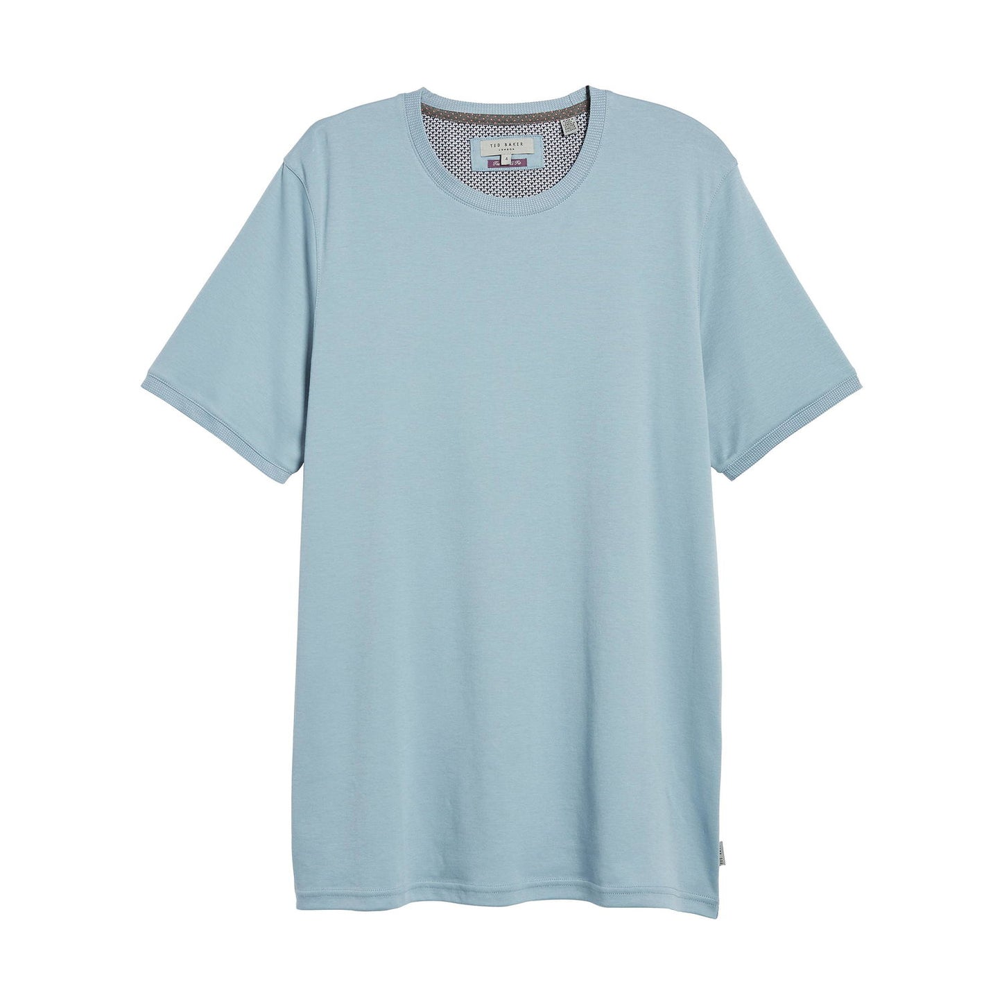 Ted Baker Mens Blue Piktt Crewneck T-Shirt