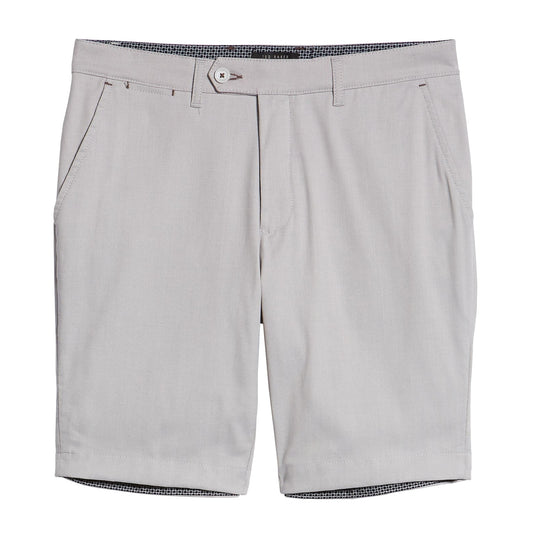 Ted Baker Beshor Mens Natural Microcheck Slim Fit Stretch Cotton Shorts