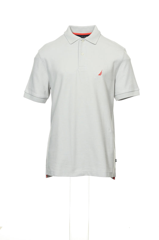 Nautica Men's Light Gray Heather Polo Shirt