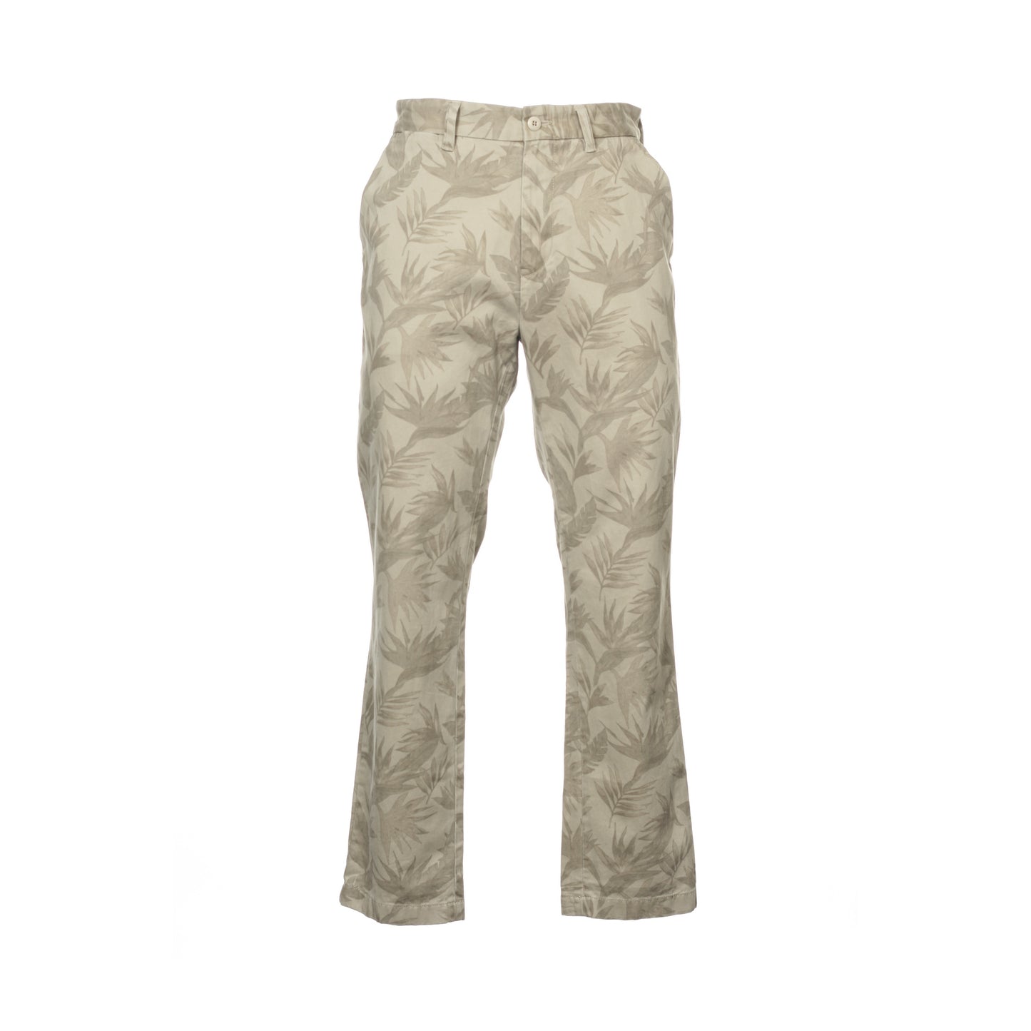 Nautica Mens Beige Modern Slim Fit Hawaiian Cotton Chino Pants Trousers