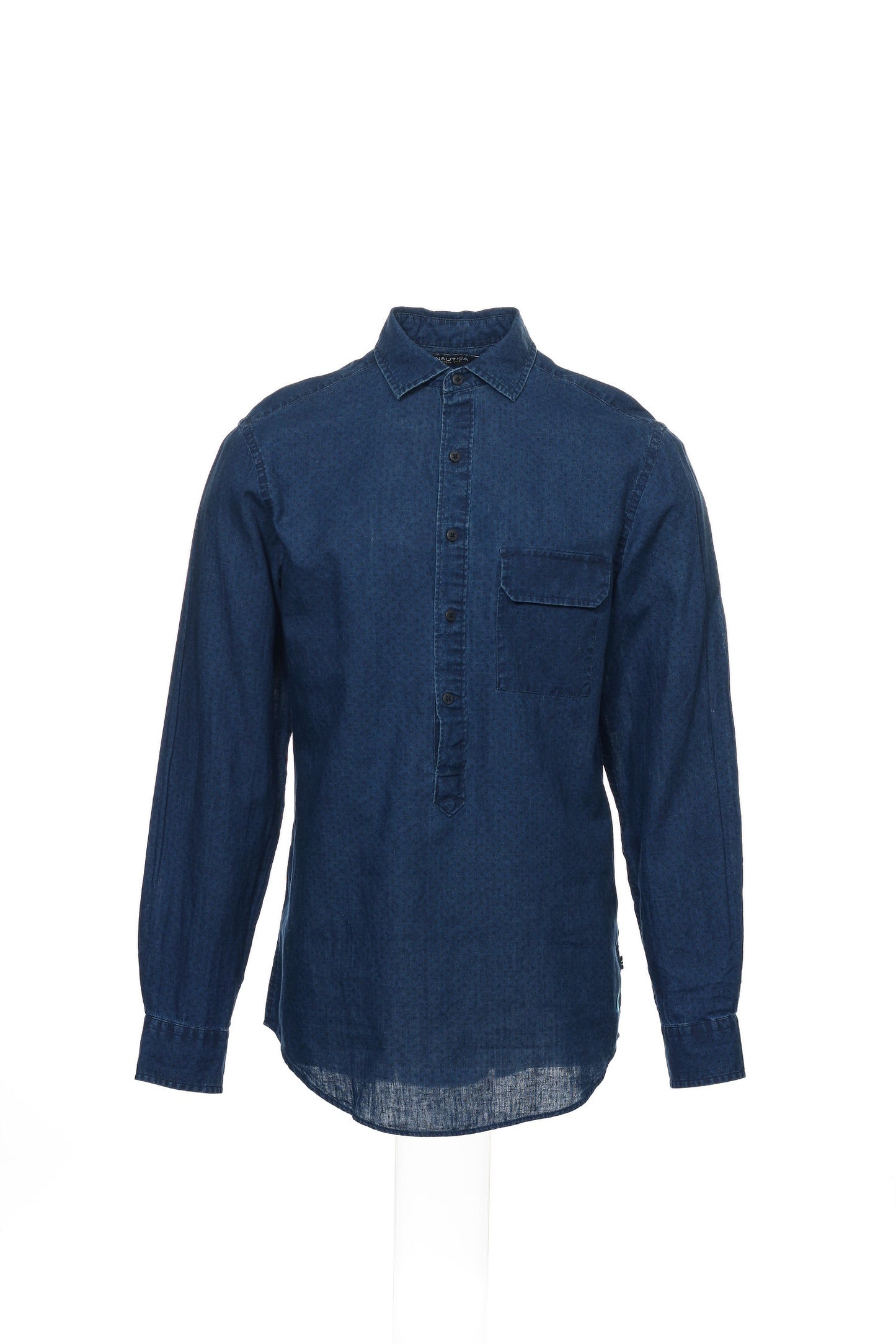 Nautica Men's Blue Dotted Button Down Shirt