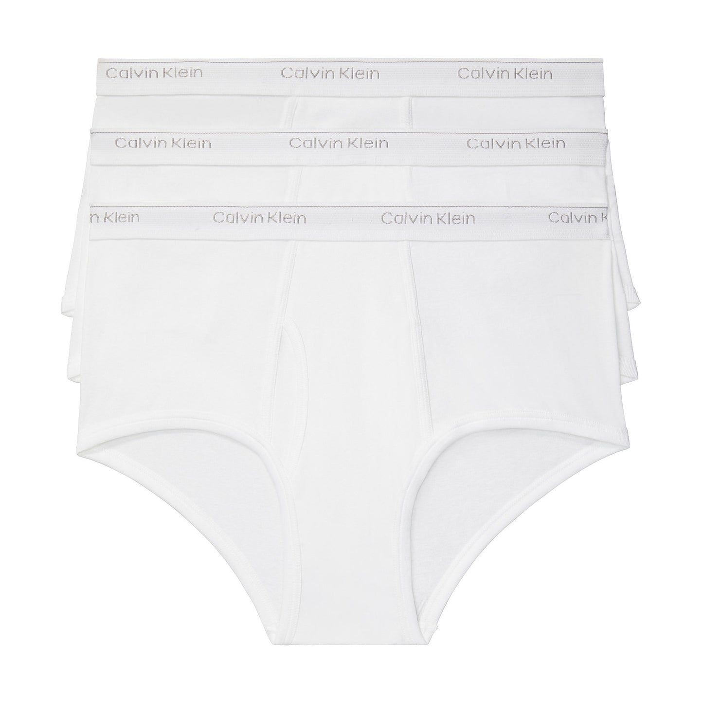 Calvin Klein Men's 3-Pack Classic Fit Cotton White Briefs