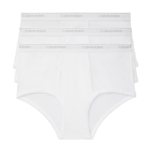 Calvin Klein Men's 3-Pack Classic Fit Cotton White Briefs