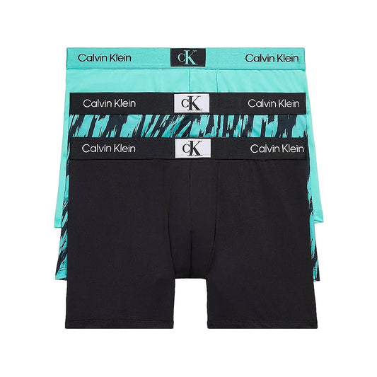 Calvin Klein Men's 3-Pack Black/Peppermint Classics 1996 Boxer Briefs