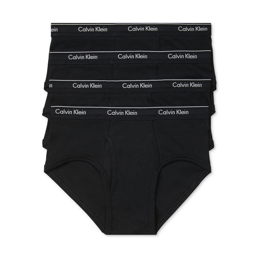 Calvin Klein Men's 4-Pack Black Classic Fit Cotton Briefs
