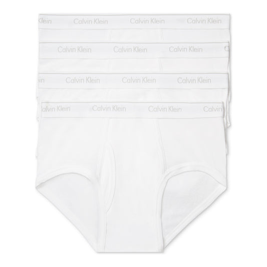 Calvin Klein Men's 4-Pack White Classic Fit Cotton Briefs