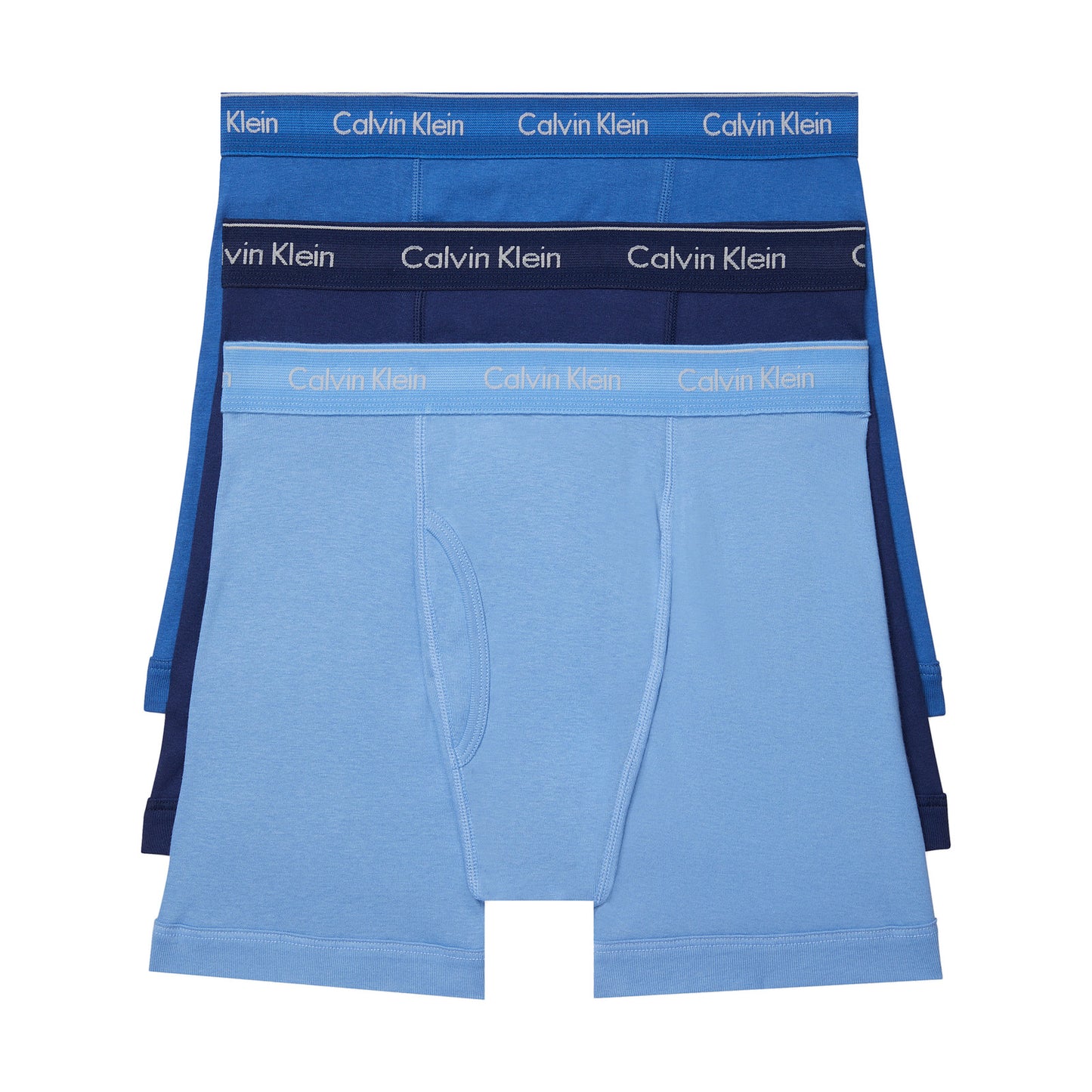 Calvin Klein CK 3-Pack Men's Blues Cotton Classic Fit Boxer Briefs (NB4003)
