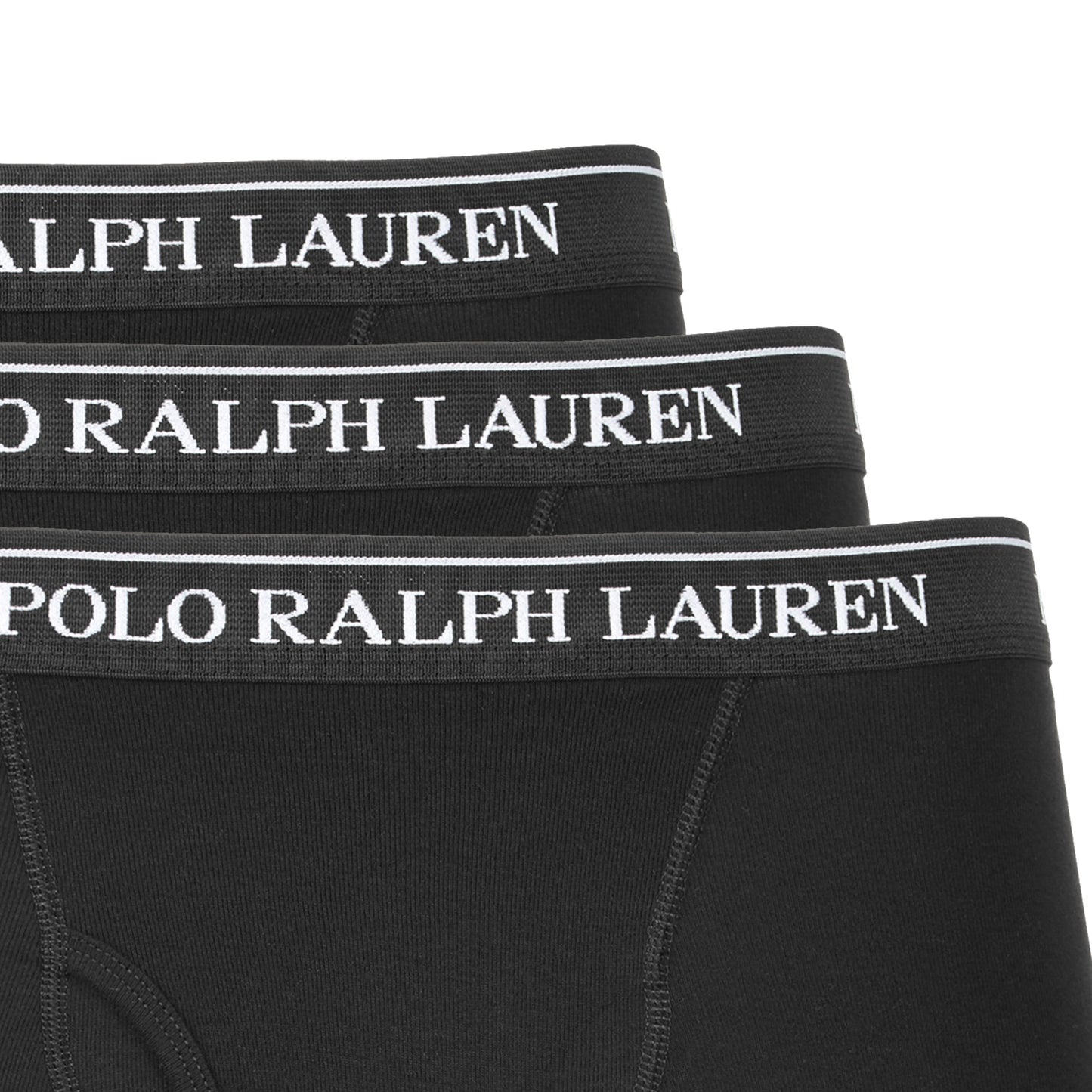 Polo Ralph Lauren Men's Black Moisture Wicking 3-Pack Cotton Boxer Briefs