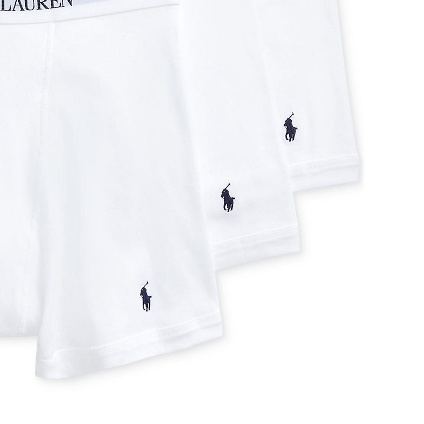 Polo Ralph Lauren Men's 3 Pack Classic White Cotton Boxer Briefs