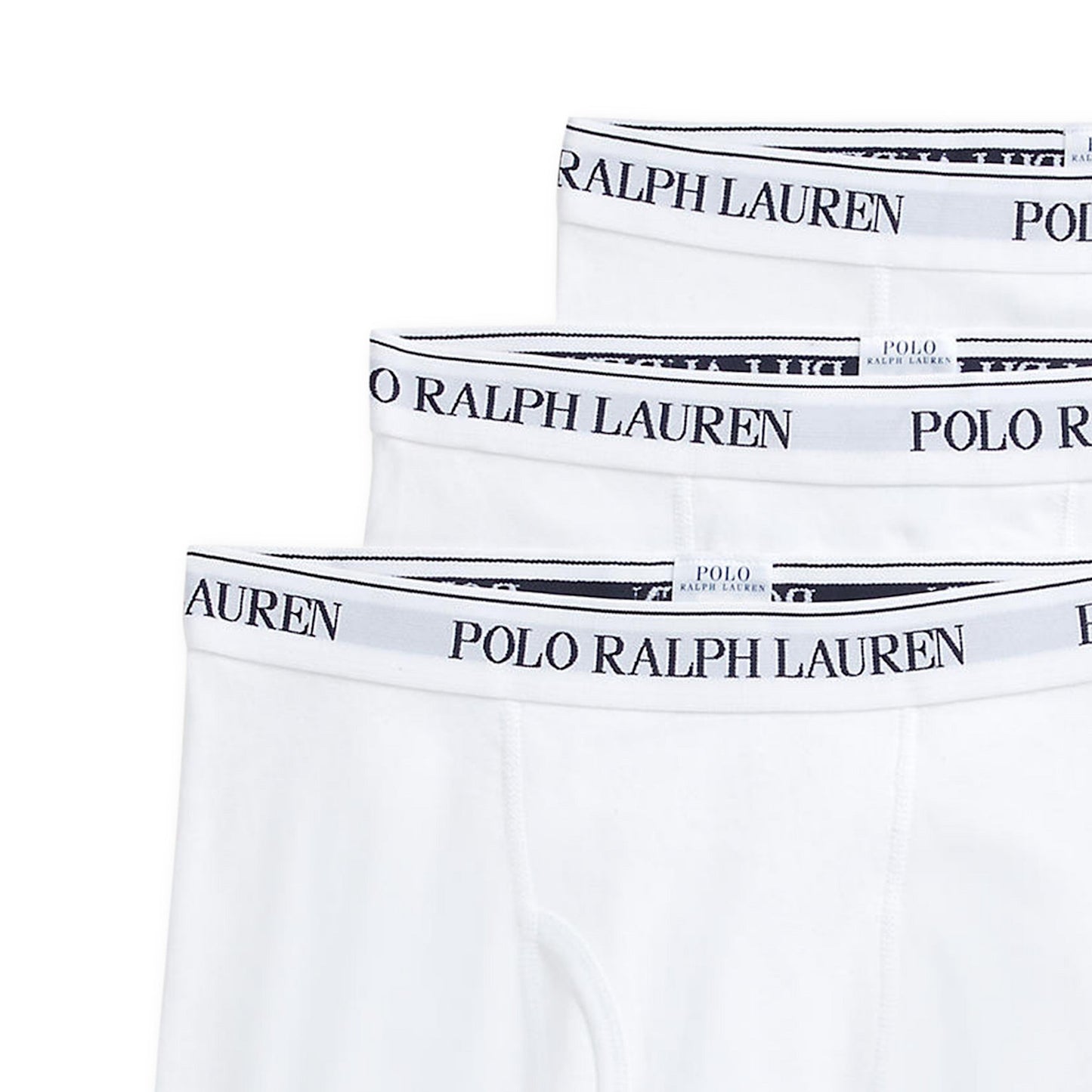 Polo Ralph Lauren Men's 3 Pack Classic White Cotton Boxer Briefs