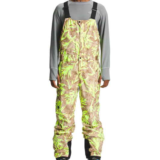 The North Face Freedom Bib Camo Snow Pants - Utility Brown, Waterproof & Vented