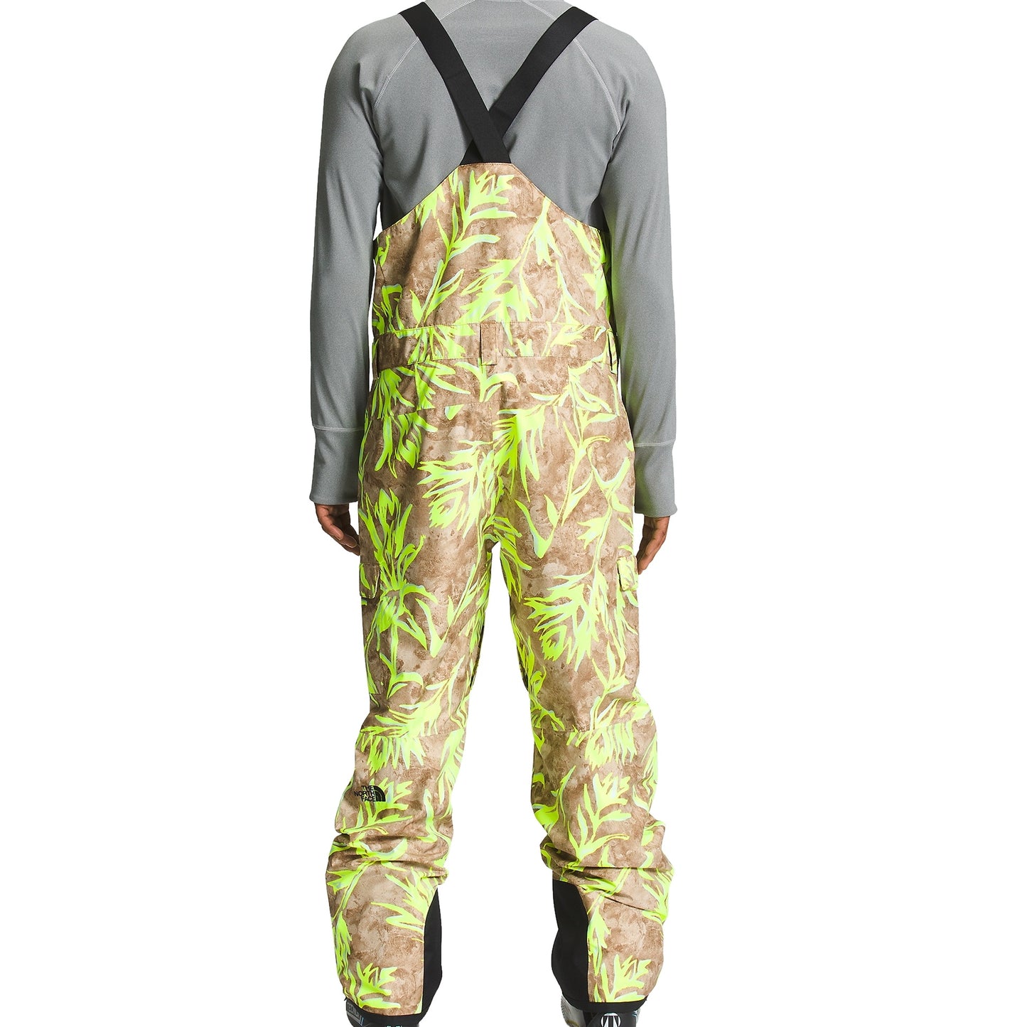 The North Face Freedom Bib Camo Snow Pants - Utility Brown, Waterproof & Vented