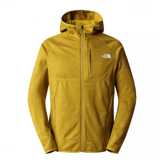 The North Face Canyonlands Men's Mineral Gold Heather Hooded Fleece Jacket