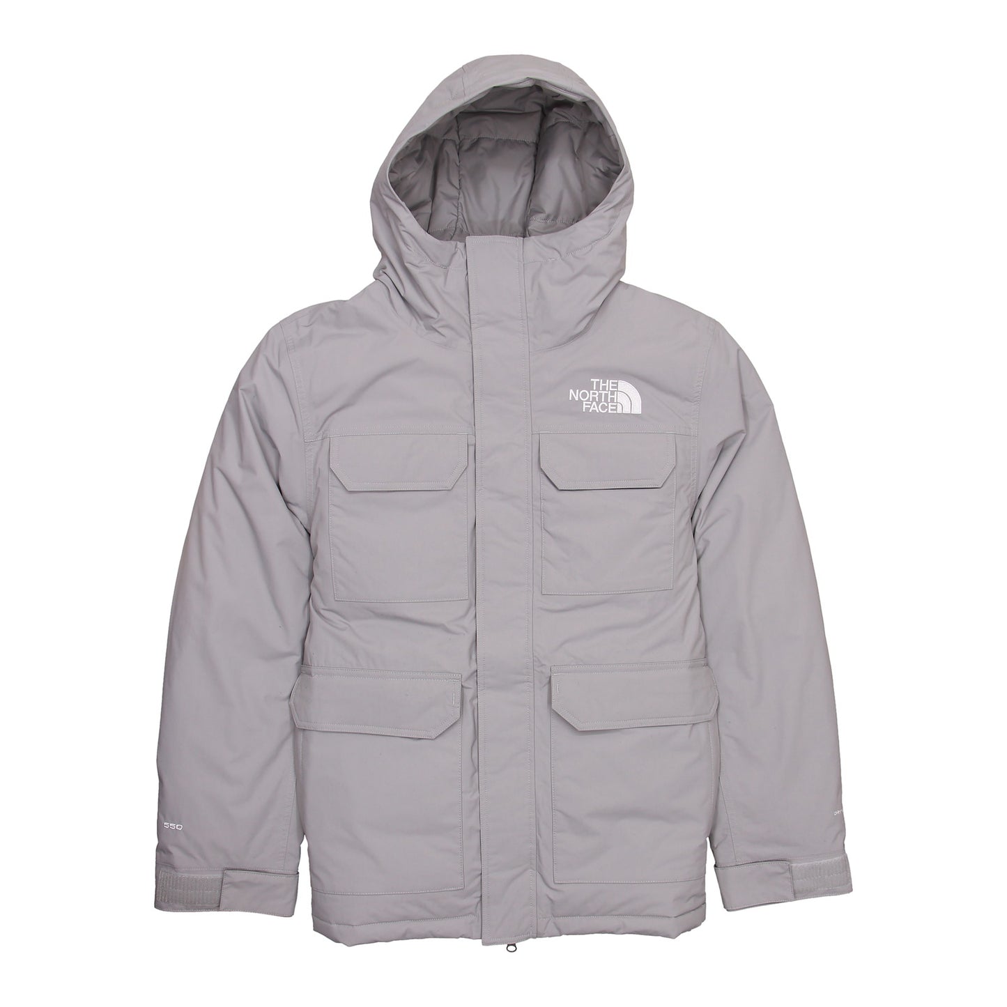 The North Face Cypress Mens Meld Grey 550 Fill Down Parka Jacket