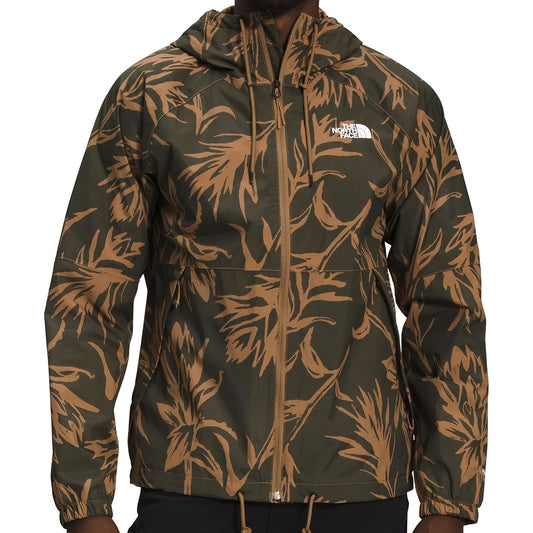 The North Face Antora Mens Utility Brown Tropical Brush Waterproof Rain Jacket