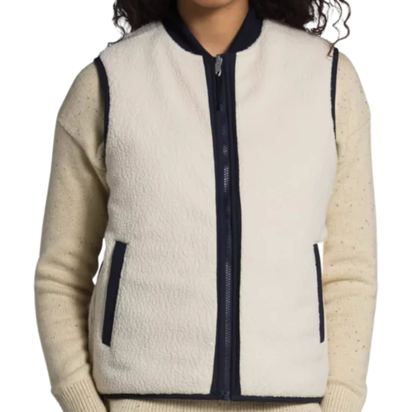 The North Face Cuchillo Reversible Women's Aviator Navy Fleece Vest
