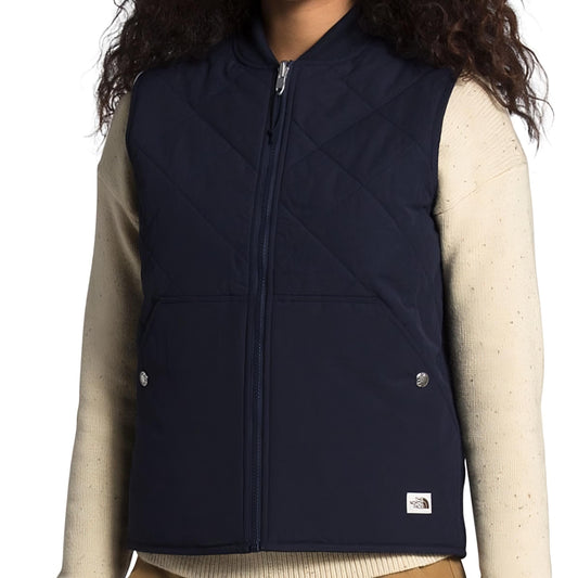 The North Face Cuchillo Reversible Women's Aviator Navy Fleece Vest