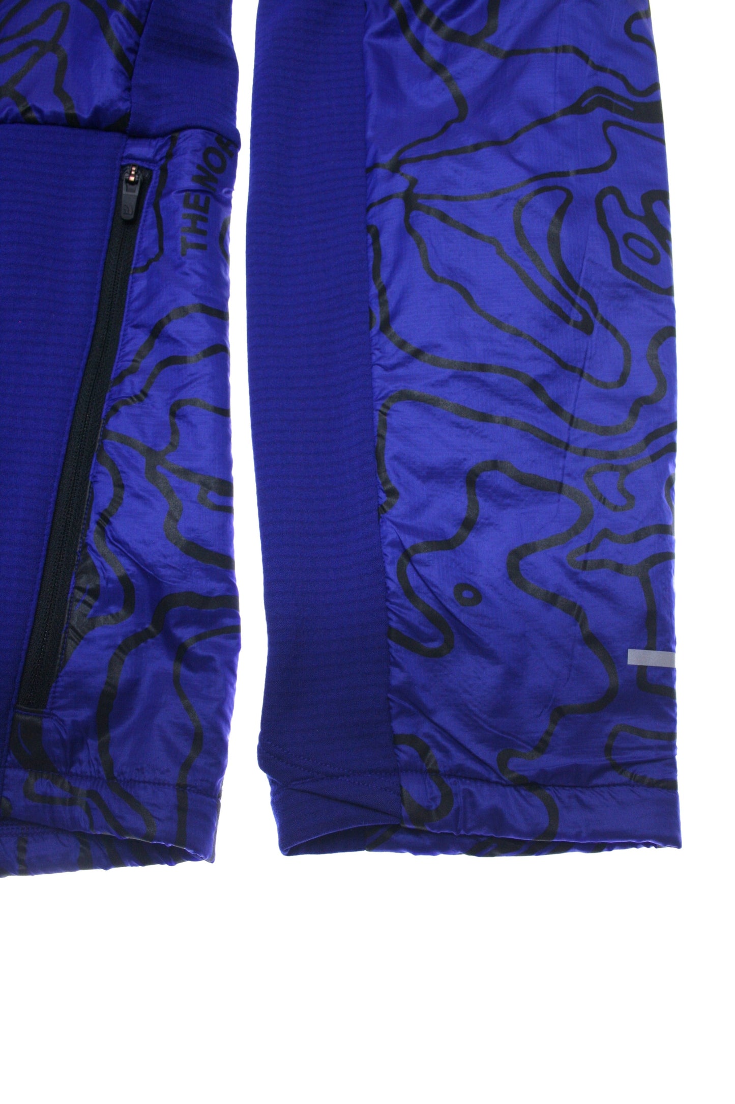 The North Face Winter Warm Men's Lapis Blue Yosemite Topo Print 1/4 Zip Hoodie