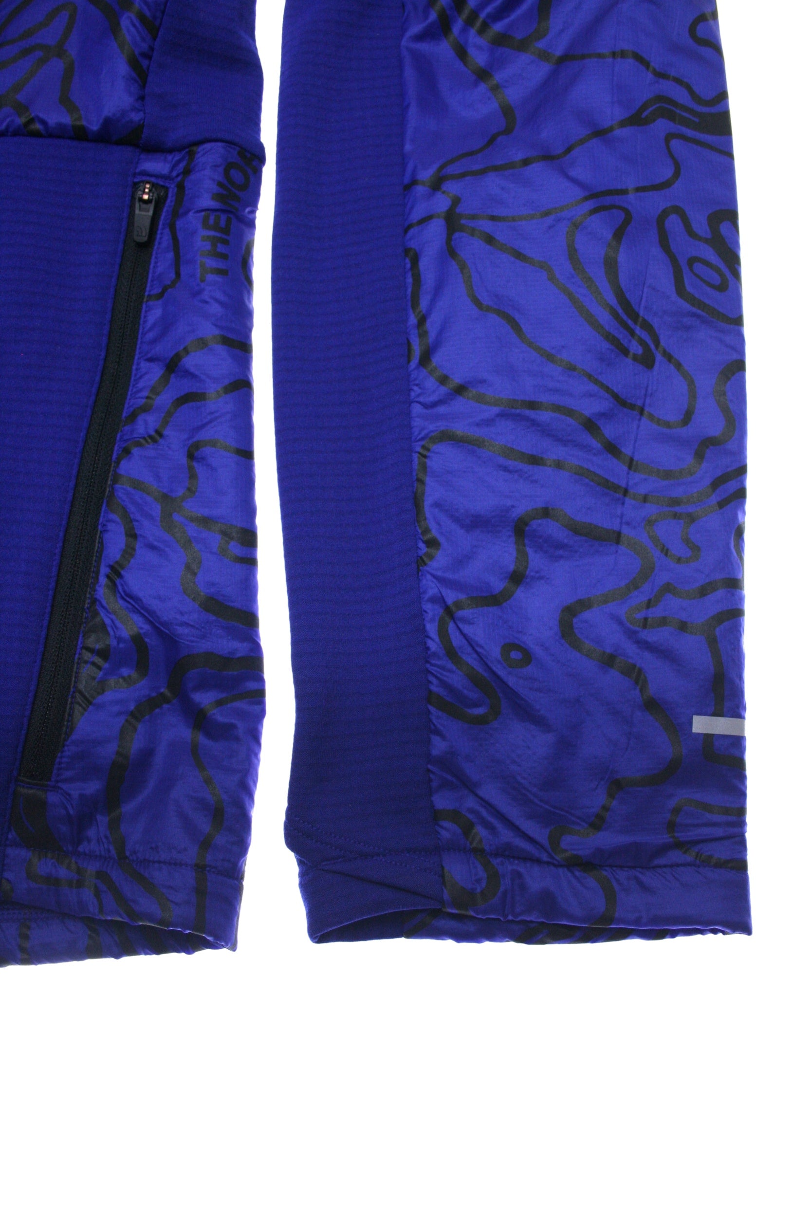 The North Face Winter Warm Men's Lapis Blue Yosemite Topo Print 1/4 Zip Hoodie