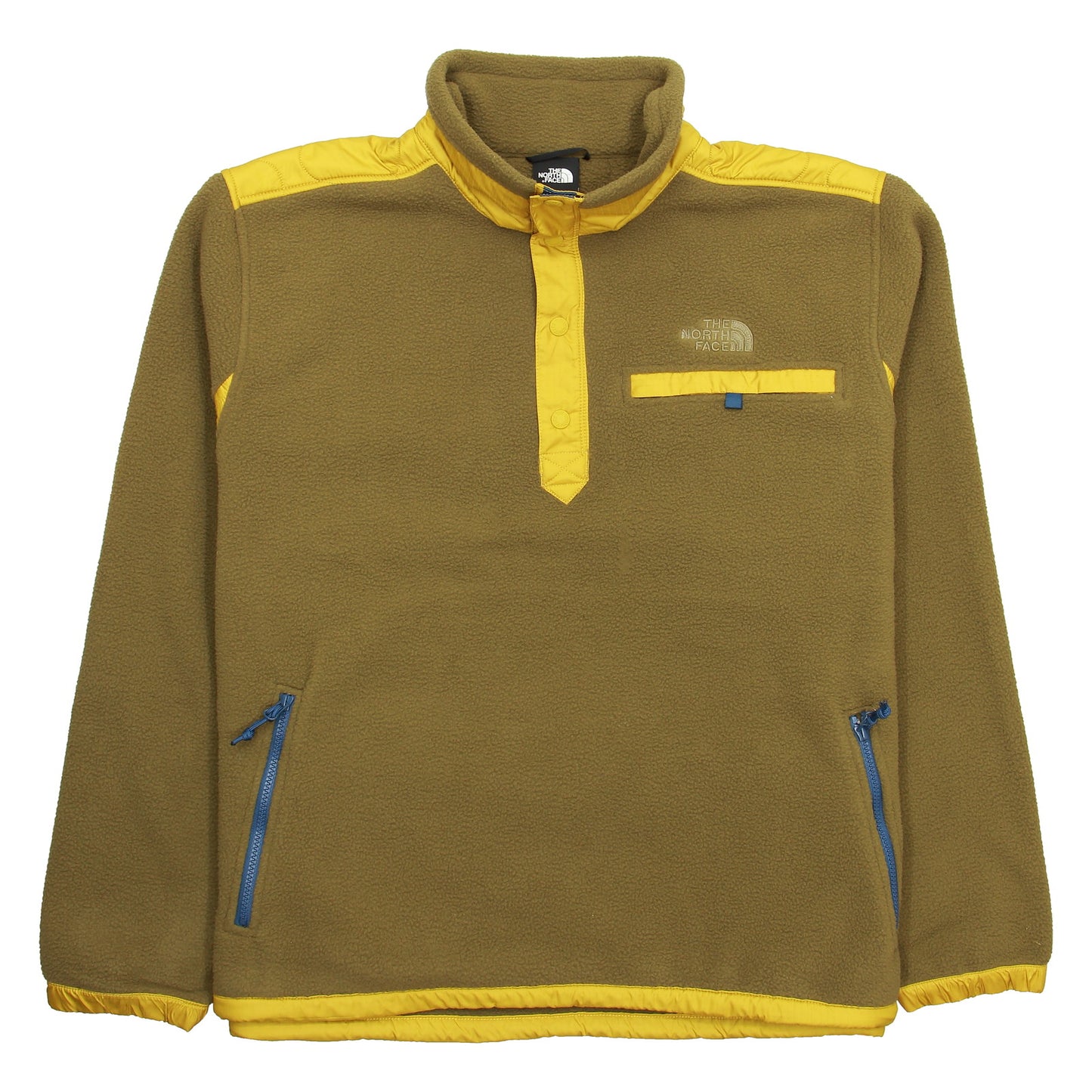 The North Face Royal Arch Men's Military Olive 1/4 Snap Fleece Pullover Jacket