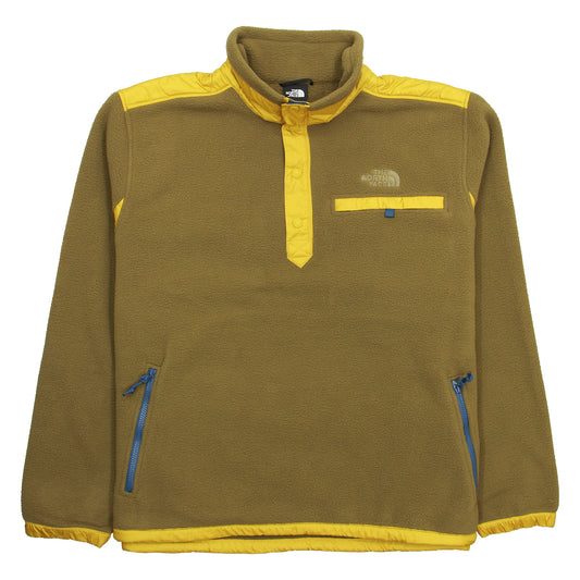 The North Face Royal Arch Men's Military Olive 1/4 Snap Fleece Pullover Jacket
