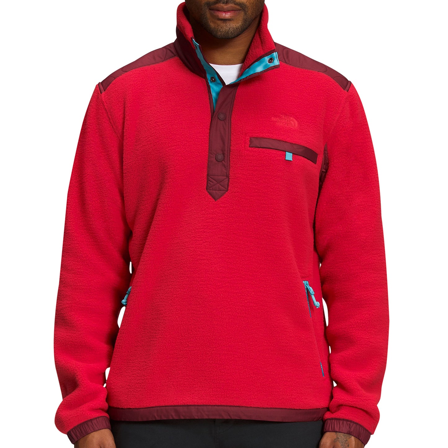 The North Face Royal Arch Men's TNF Red 1/4 Snap Fleece Pullover Jacket