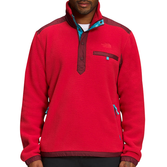 The North Face Royal Arch Men's TNF Red 1/4 Snap Fleece Pullover Jacket