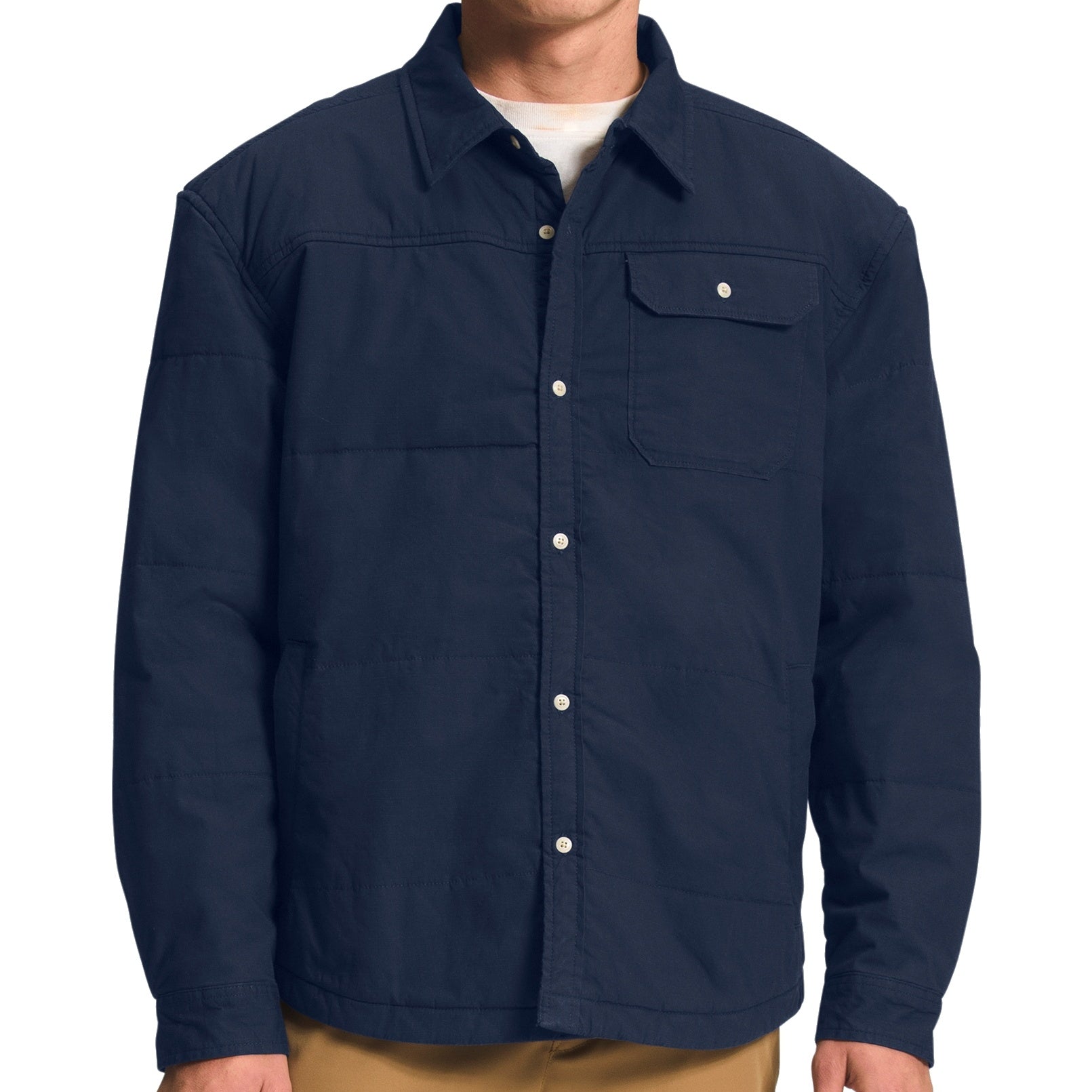 The North Face Men's Summit Navy Heatseeker Insulated M66 Stuffed Shirt Jacket