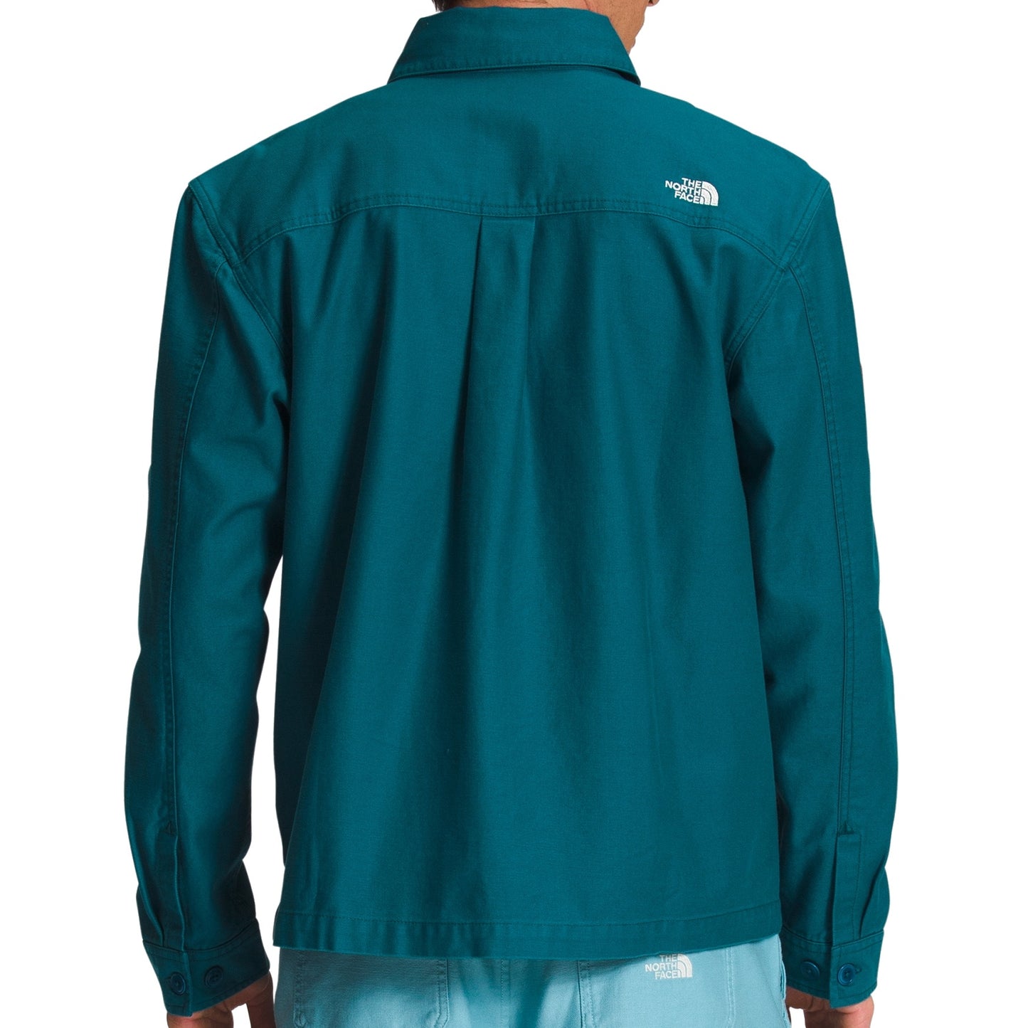 The North Face Valley Shacket Men's Blue Coral Cotton Shirt Jacket