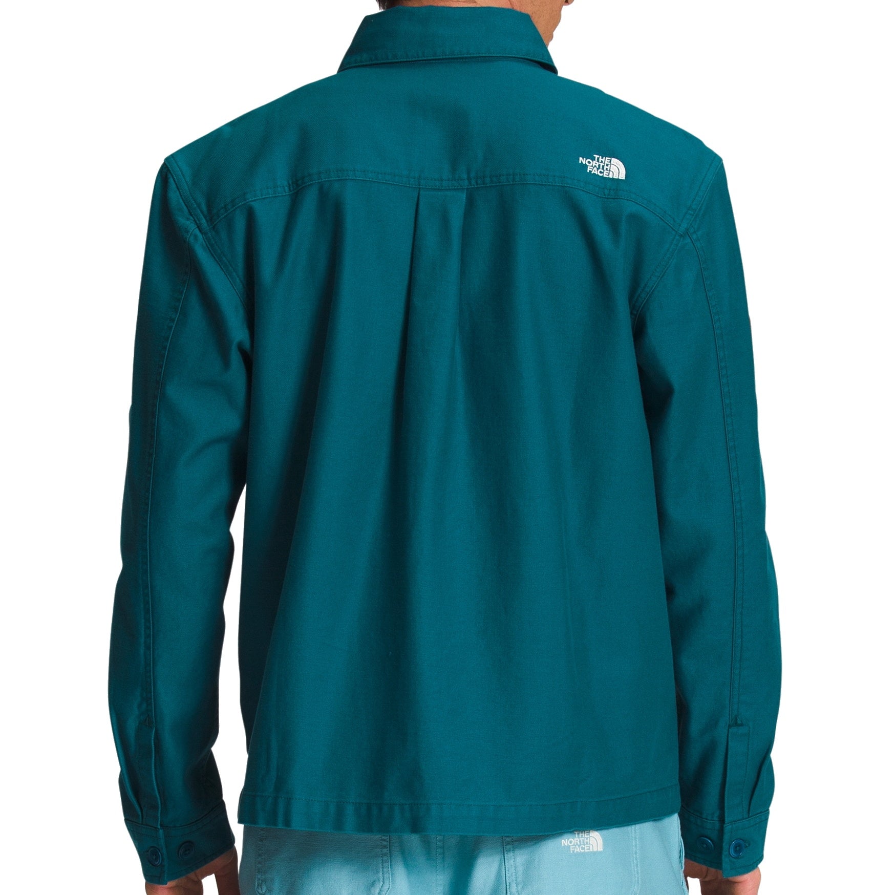 The North Face Valley Shacket Men's Blue Coral Cotton Shirt Jacket