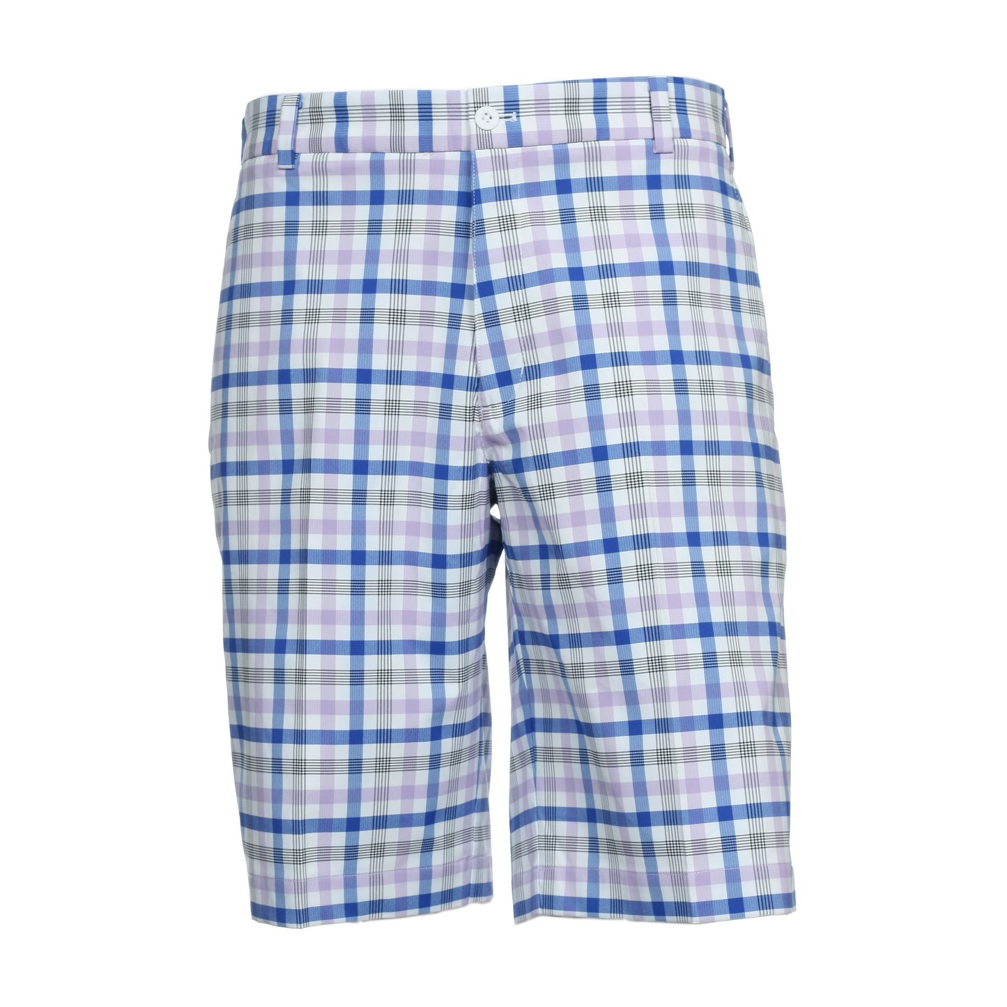Nike Golf Men's Light Purple Plaid Flat Front Walking Shorts